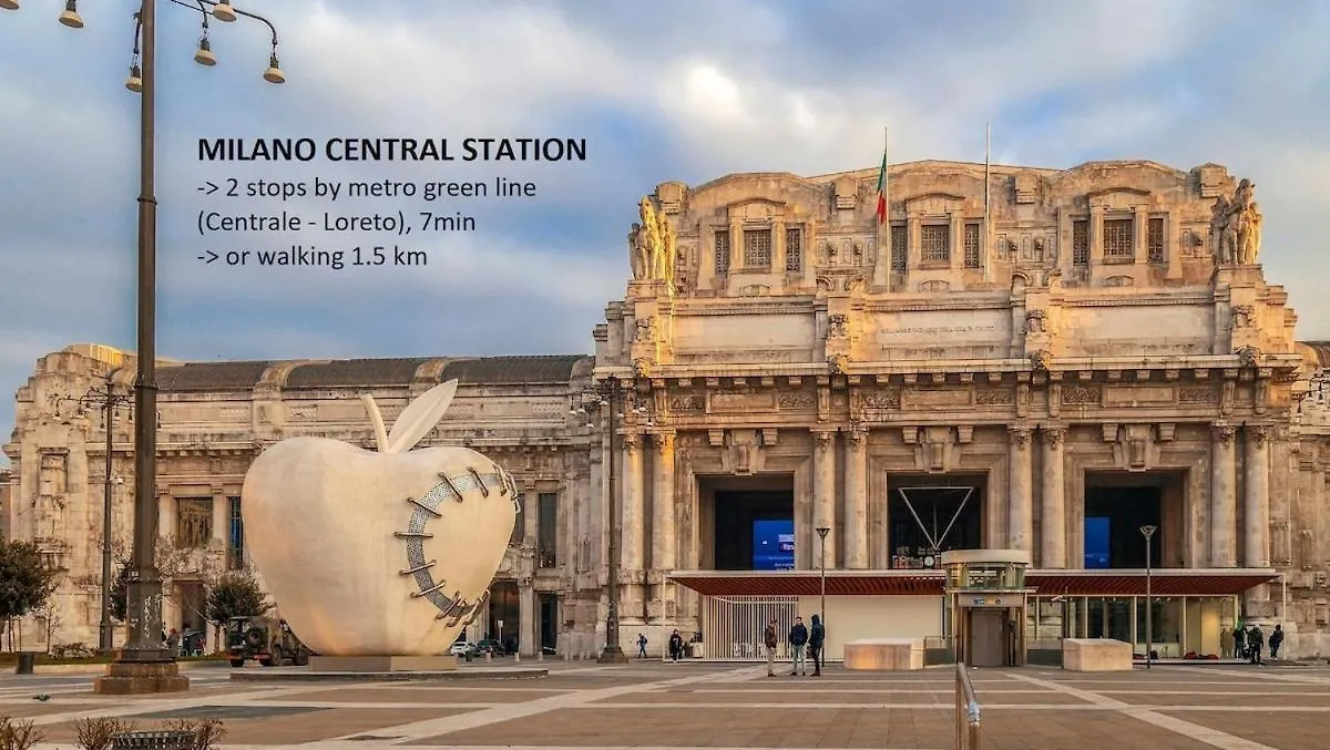 Centrale-Duomo 10Min - Studio 40M2 - Metro 1Min Milan Italy